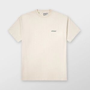 864 New APTHCRY Vintage White Micro Logo T-Shirt Sz Small